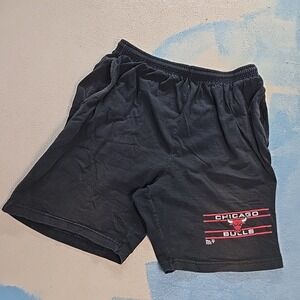 VTG 90s Pro Player Mens‎ XL Chicago Bulls Shorts Black Red Logo USA 100% Cotton